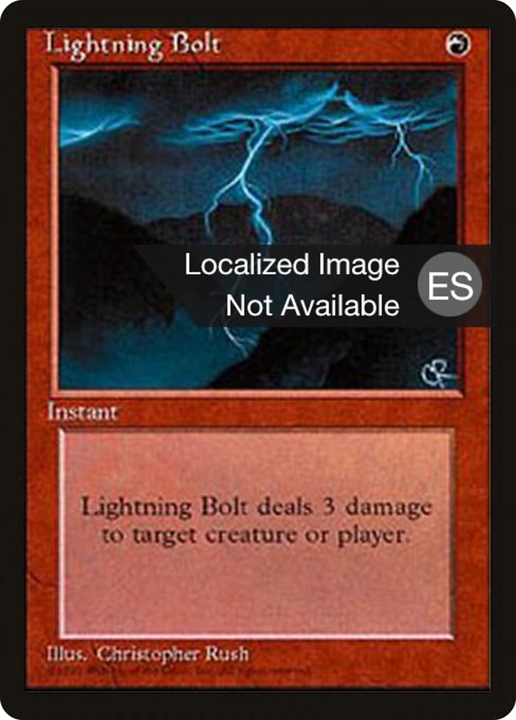 Lightning Bolt [Fourth Edition (Foreign Black Border)] | Grognard Games