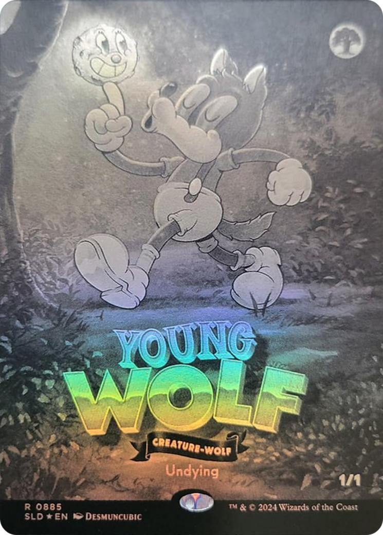 Young Wolf (Black & White Foil) [Secret Lair Drop Series] | Grognard Games