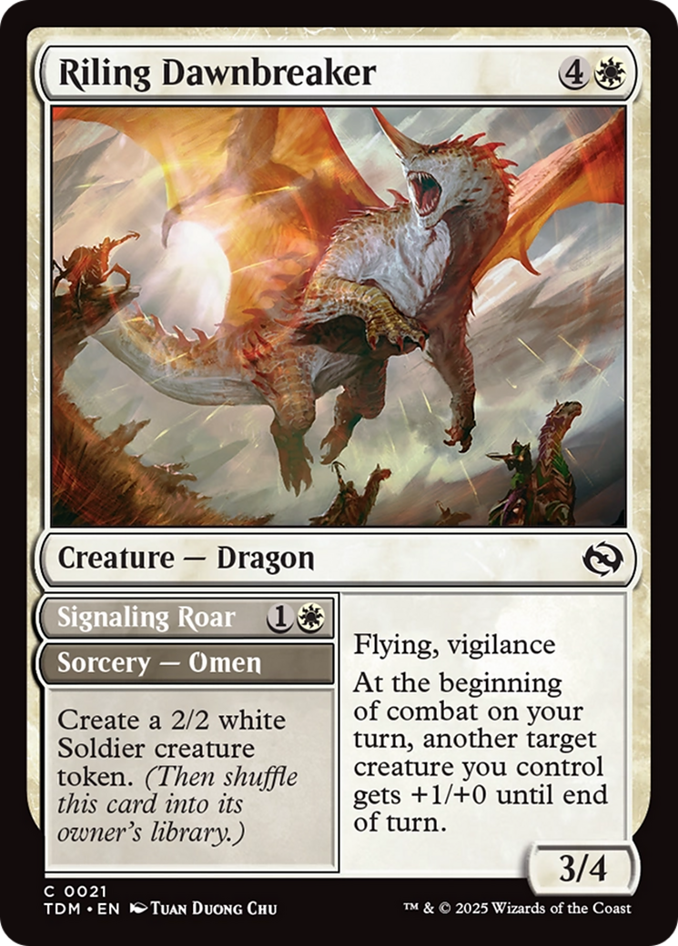 Riling Dawnbreaker [Tarkir: Dragonstorm] | Grognard Games