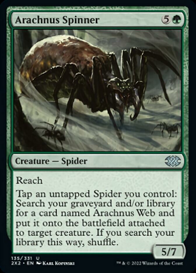 Arachnus Spinner [Double Masters 2022] | Grognard Games