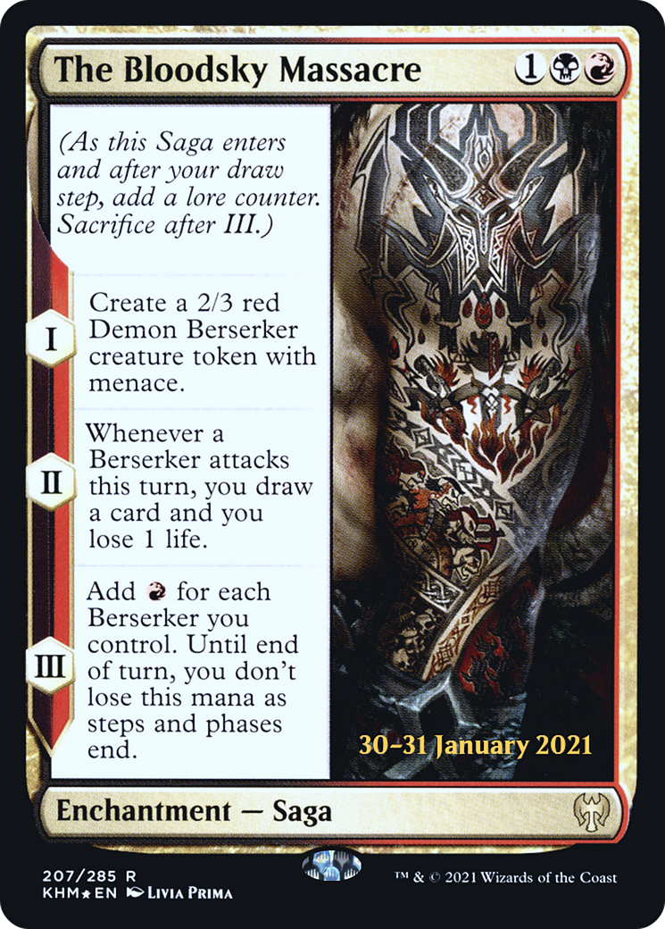The Bloodsky Massacre [Kaldheim Prerelease Promos] | Grognard Games
