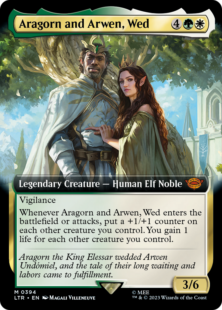 Aragorn and Arwen, Wed (Extended Art) [The Lord of the Rings: Tales of Middle-Earth] | Grognard Games