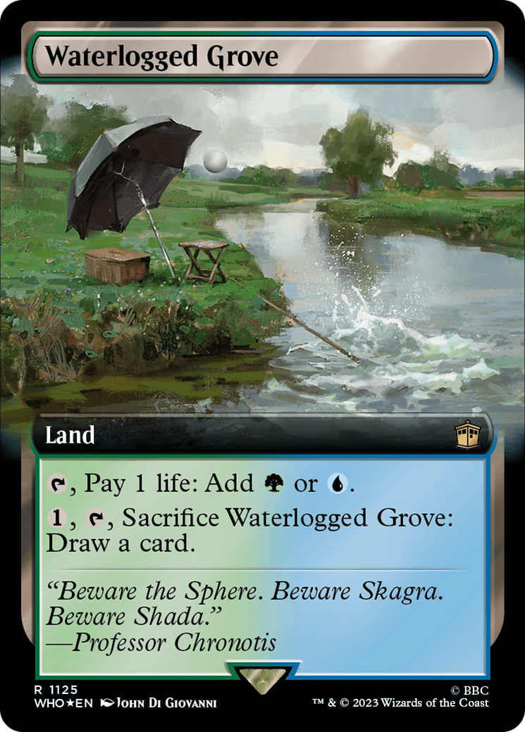 Waterlogged Grove (Extended Art) (Surge Foil) [Doctor Who] | Grognard Games