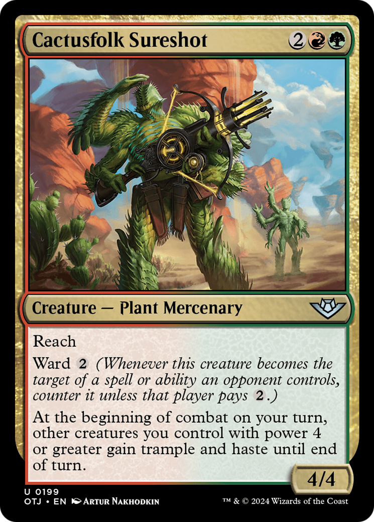 Cactusfolk Sureshot [Outlaws of Thunder Junction] | Grognard Games