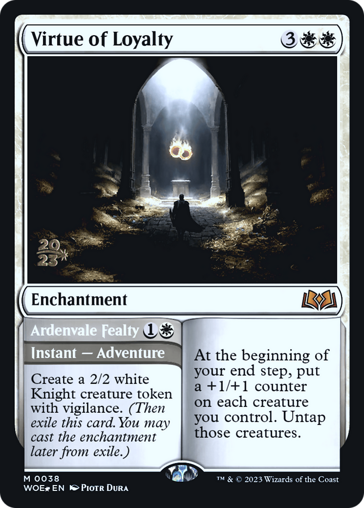Virtue of Loyalty // Ardenvale Fealty [Wilds of Eldraine Prerelease Promos] | Grognard Games