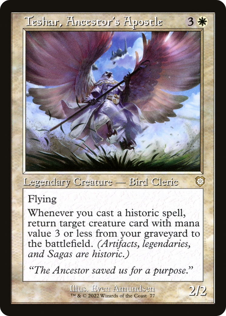 Teshar, Ancestor's Apostle (Retro) [The Brothers' War Commander] | Grognard Games