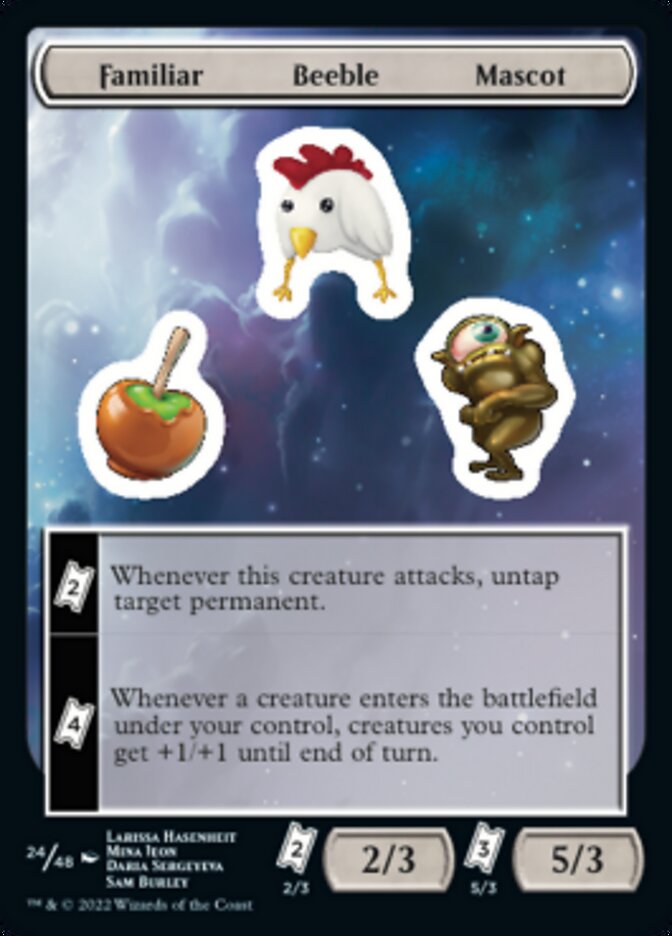 Familiar Beeble Mascot [Unfinity Stickers] | Grognard Games