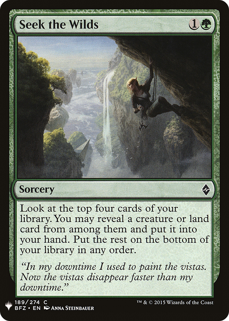Seek the Wilds [Mystery Booster] | Grognard Games