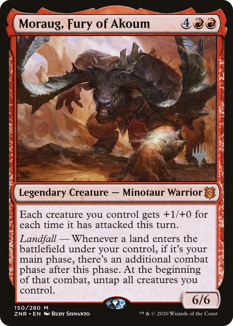 Moraug, Fury of Akoum (Promo Pack) [Zendikar Rising Promos] | Grognard Games