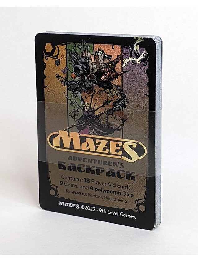 Mazes Fantasy Roleplaying Adventurer's Backpack Deck | Grognard Games
