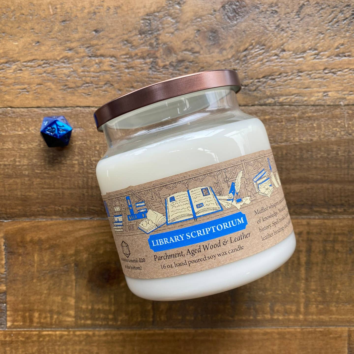 Library Scriptorium Gaming Candle | Grognard Games