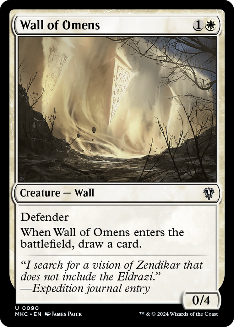 Wall of Omens [Murders at Karlov Manor Commander] | Grognard Games