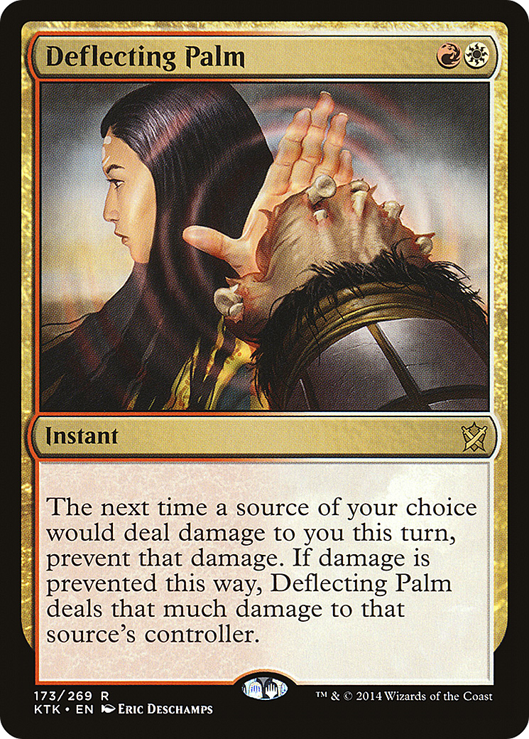 Deflecting Palm (KTK-173) - Khans of Tarkir Foil | Grognard Games