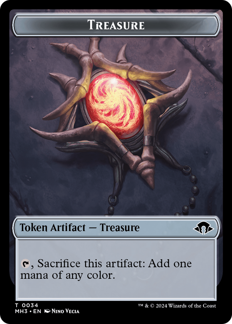 Servo // Treasure Double-Sided Token [Modern Horizons 3 Tokens] | Grognard Games