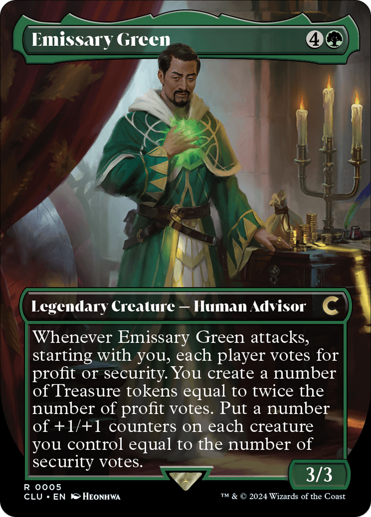 Emissary Green (Borderless) [Ravnica: Clue Edition] | Grognard Games