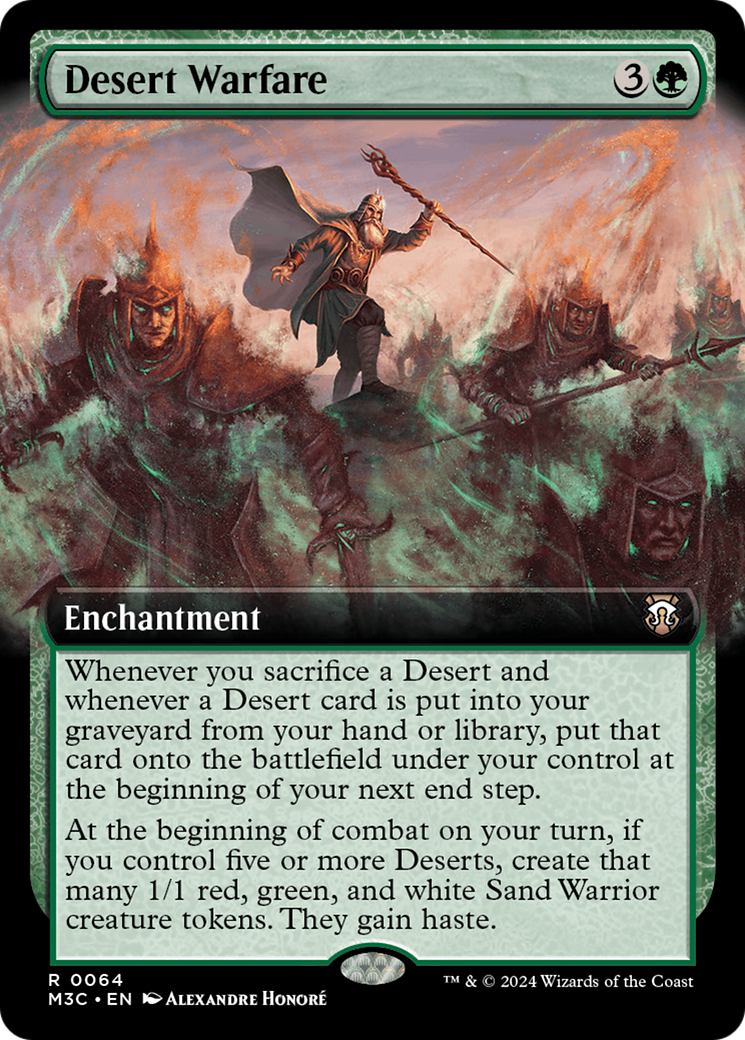 Desert Warfare (Extended Art) (Ripple Foil) [Modern Horizons 3 Command –  Grognard Games