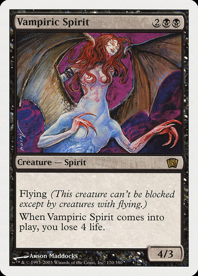 Vampiric Spirit (8th Edition) [Oversize Cards] | Grognard Games