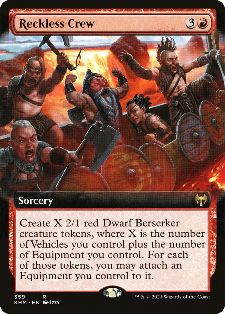 Reckless Crew (Extended Art) [Kaldheim] | Grognard Games