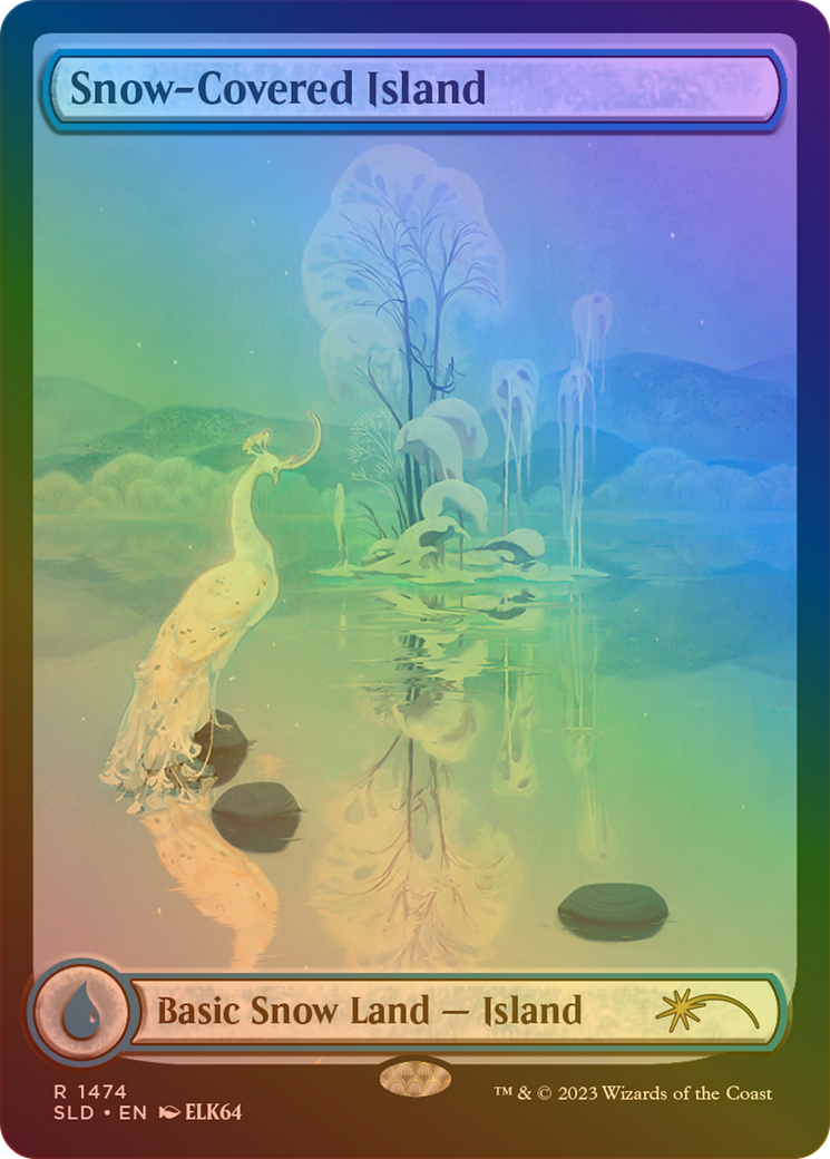 Snow-Covered Island (1474) (Rainbow Foil) [Secret Lair Drop Series] | Grognard Games