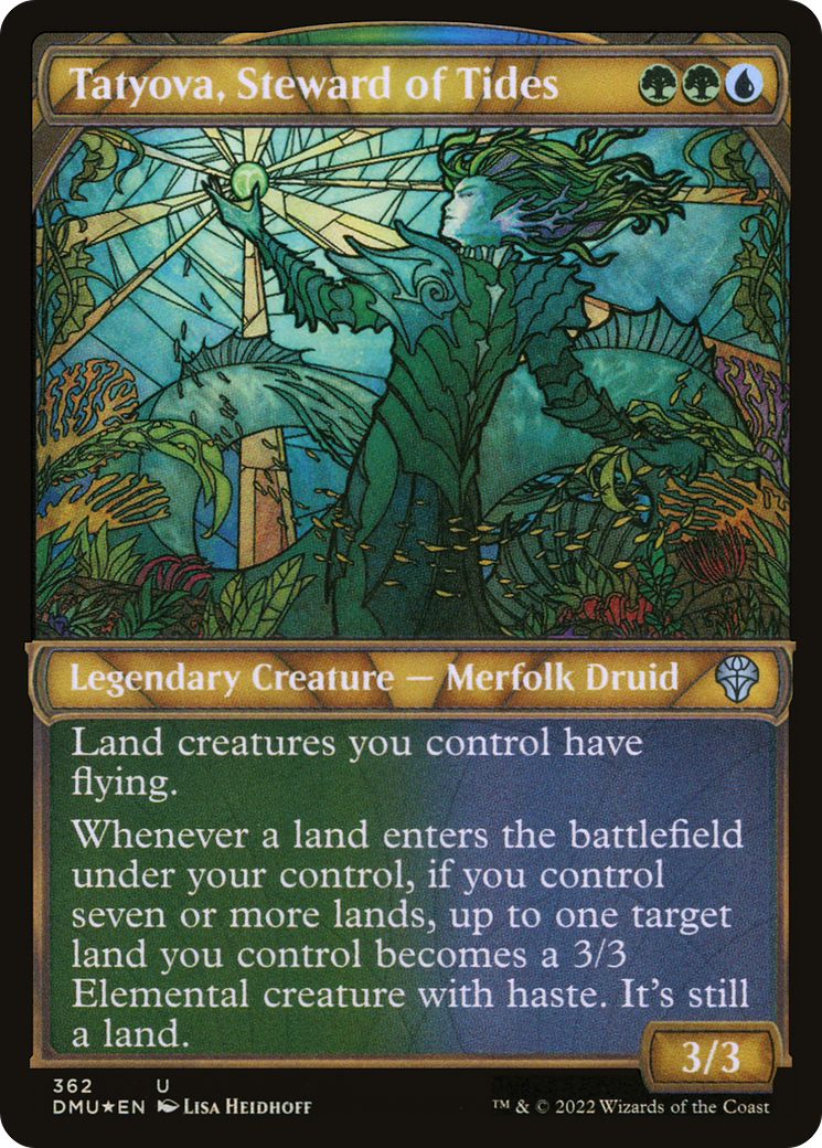 Tatyova, Steward of Tides (Showcase Textured) [Dominaria United] | Grognard Games