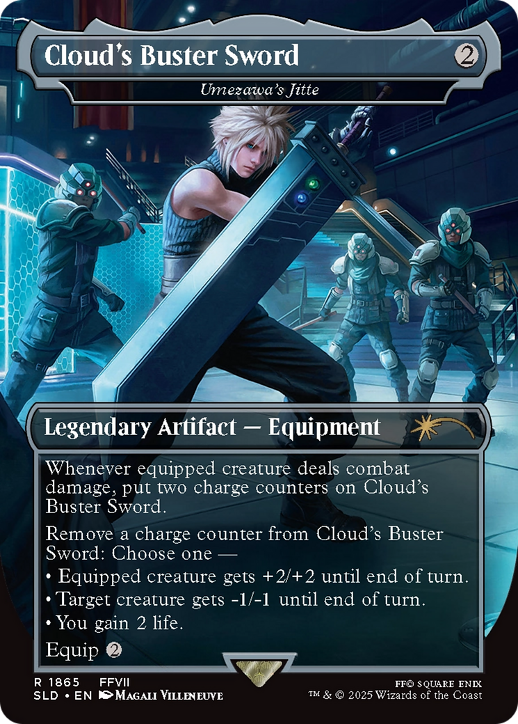Umezawa's Jitte (SLD-1865) - Secret Lair Drop / Cloud's Buster Sword (Borderless) | Grognard Games