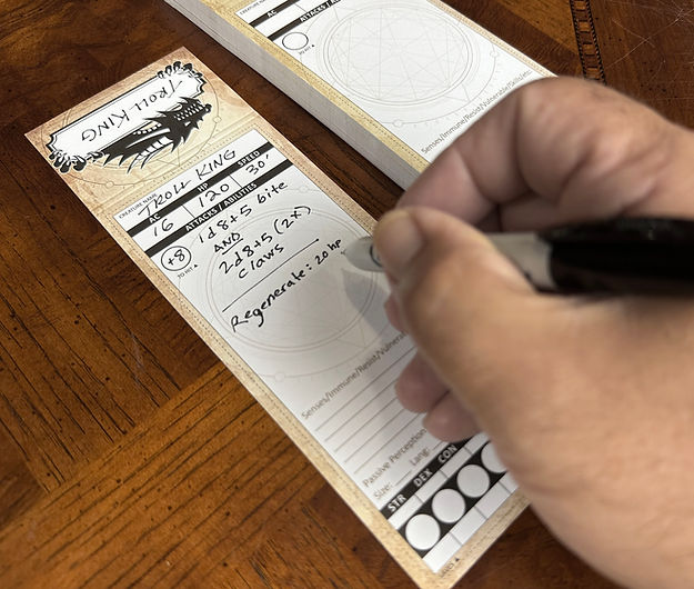 Blank Monster Trackers DnD 5e / 2024 | Grognard Games