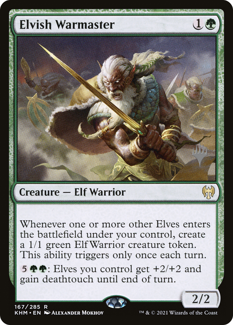 Elvish Warmaster [Kaldheim Promos] | Grognard Games