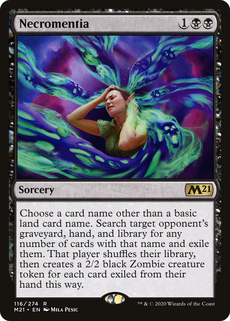 Necromentia (M21-116) - Core Set 2021 Foil | Grognard Games