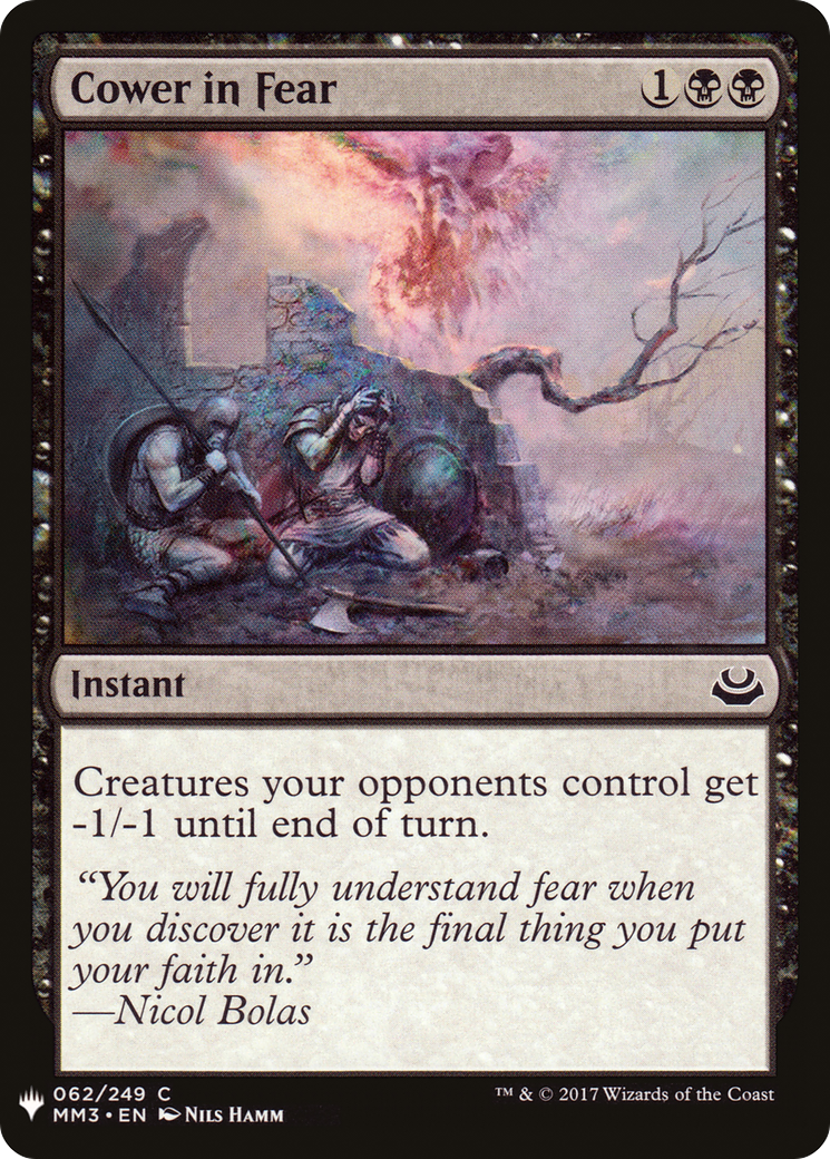 Cower in Fear [Mystery Booster] | Grognard Games