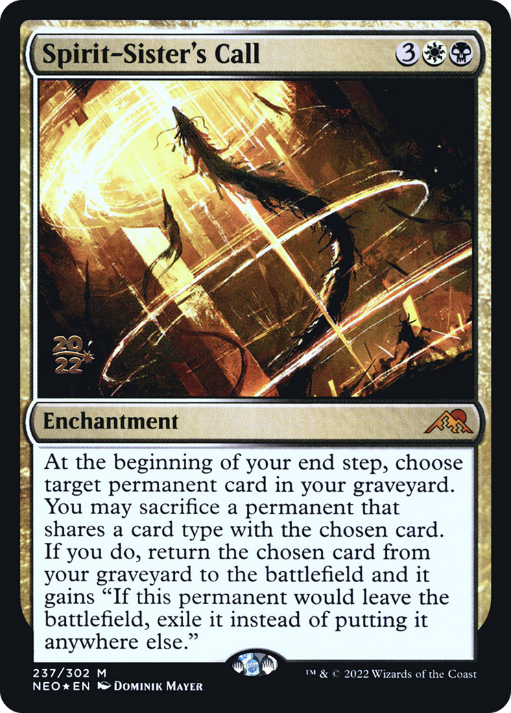 Spirit-Sister's Call [Kamigawa: Neon Dynasty Prerelease Promos] | Grognard Games
