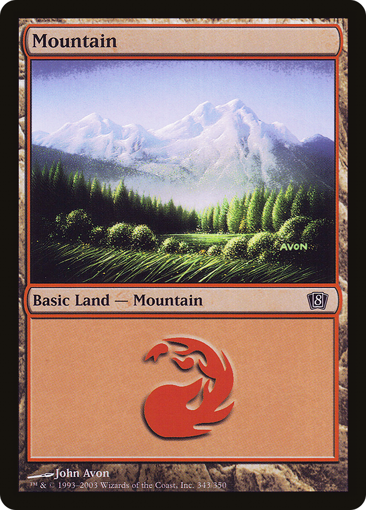 Mountain (343) [Eighth Edition] | Grognard Games