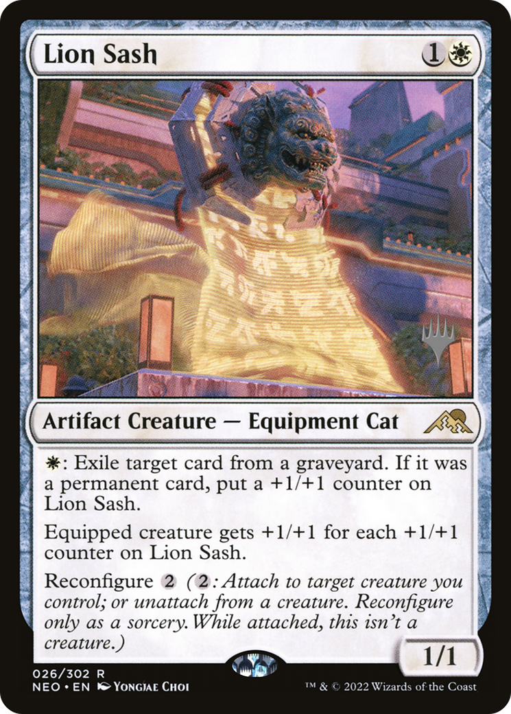 Lion Sash (Promo Pack) [Kamigawa: Neon Dynasty Promos] | Grognard Games