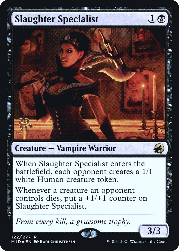 Slaughter Specialist [Innistrad: Midnight Hunt Prerelease Promos] | Grognard Games