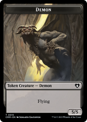 Eldrazi Spawn // Demon Double-Sided Token [Commander Masters Tokens] | Grognard Games