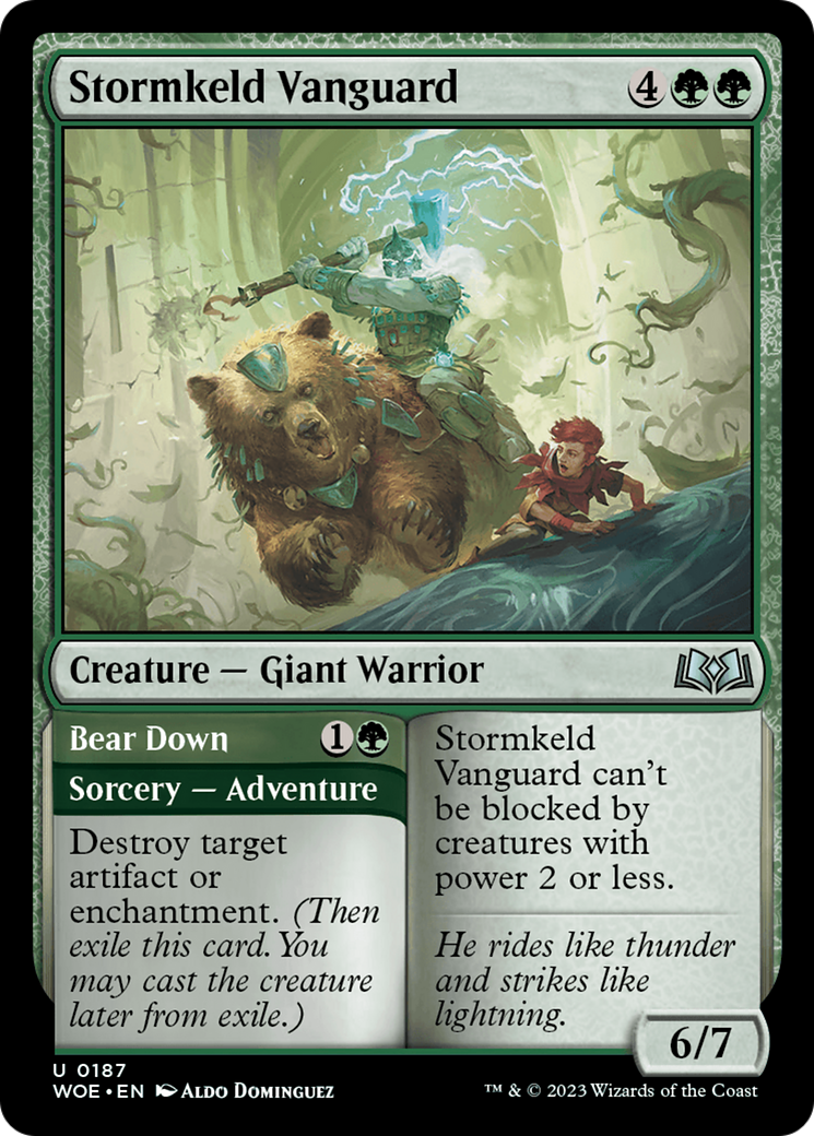 Stormkeld Vanguard // Bear Down [Wilds of Eldraine] | Grognard Games