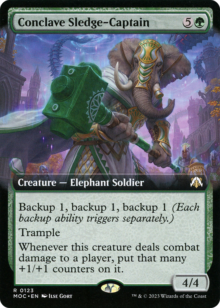 Conclave Sledge-Captain (Extended Art) [March of the Machine Commander] | Grognard Games