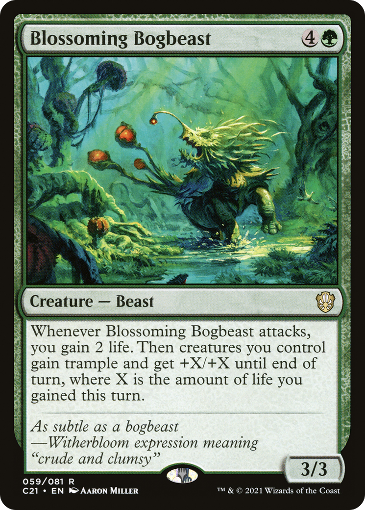 Blossoming Bogbeast [Commander 2021] | Grognard Games