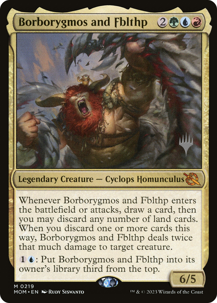 Borborygmos and Fblthp (Promo Pack) [March of the Machine Promos] | Grognard Games