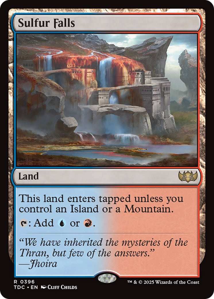 Sulfur Falls [Tarkir: Dragonstorm Commander] | Grognard Games