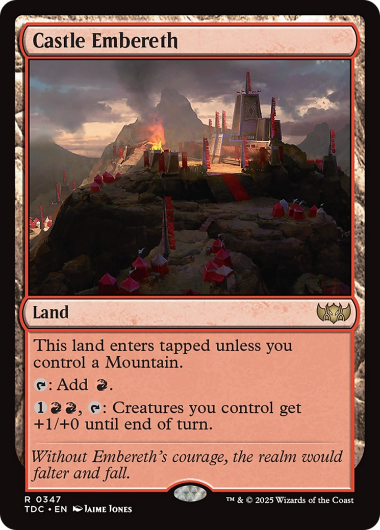 Castle Embereth [Tarkir: Dragonstorm Commander] | Grognard Games