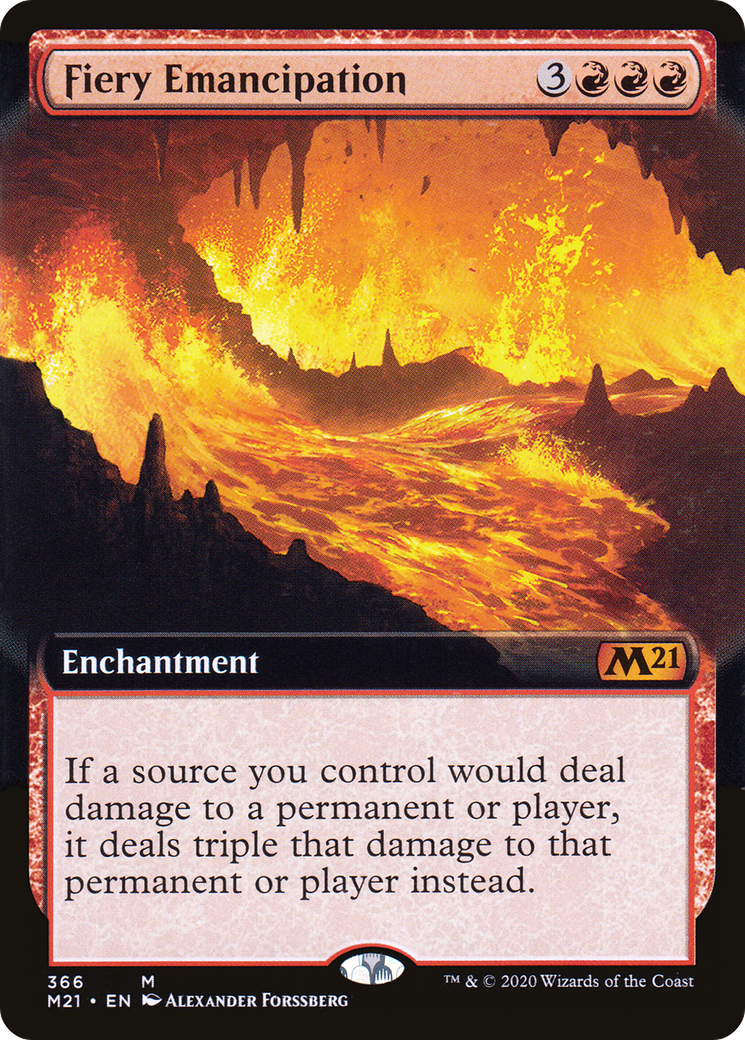 Fiery Emancipation (Extended) [Core Set 2021] | Grognard Games