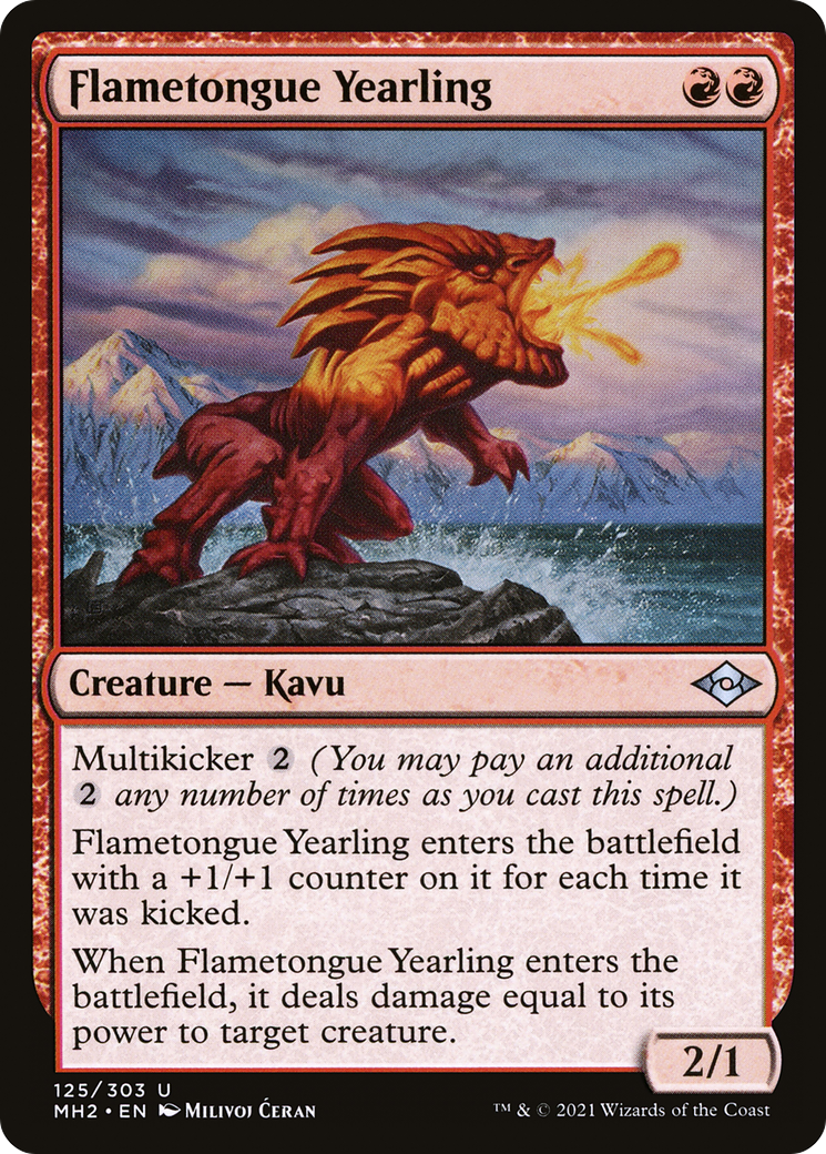 Flametongue Yearling [Modern Horizons 2] | Grognard Games