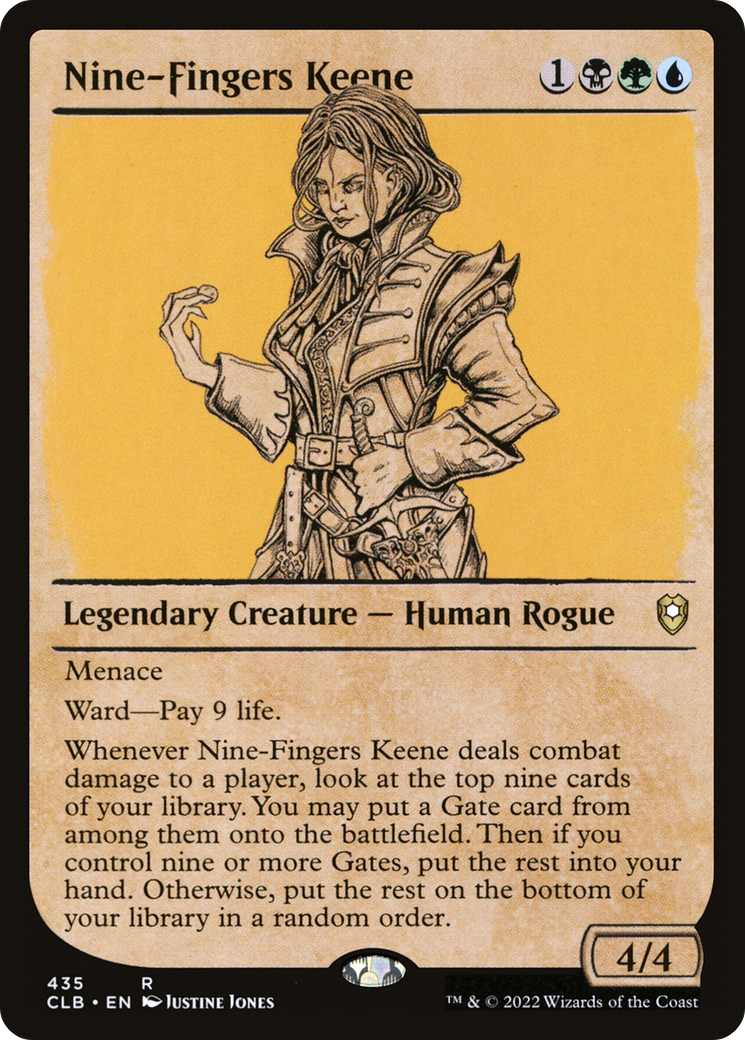 Nine-Fingers Keene (Showcase) [Commander Legends: Battle for Baldur's Gate] | Grognard Games