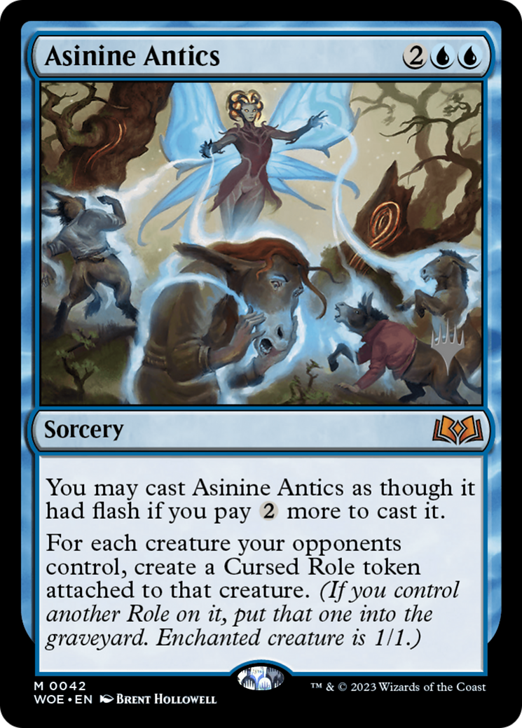 Asinine Antics (Promo Pack) [Wilds of Eldraine Promos] | Grognard Games