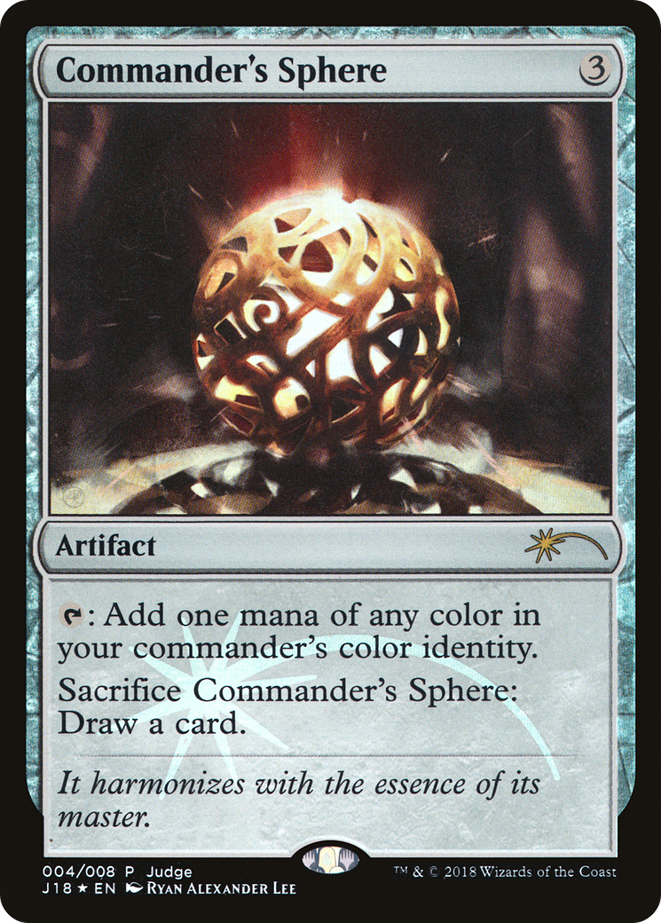 Commander's Sphere [Judge Gift Cards 2018] | Grognard Games