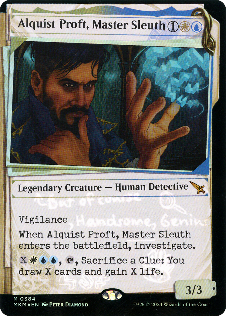 Alquist Proft, Master Sleuth (Showcase) (Invisible Ink) [Murders at Karlov Manor] | Grognard Games