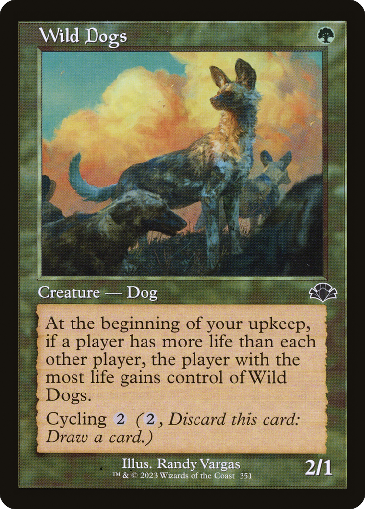Wild Dogs (Retro) [Dominaria Remastered] | Grognard Games