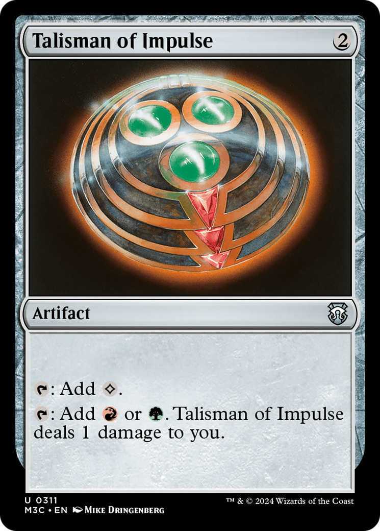 Talisman of Impulse (Ripple Foil) [Modern Horizons 3 Commander] | Grognard Games