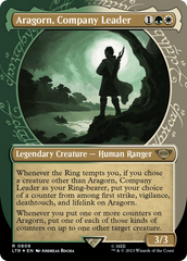 Aragorn, Company Leader (Showcase) (Surge Foil) [The Lord of the Rings: Tales of Middle-Earth] | Grognard Games