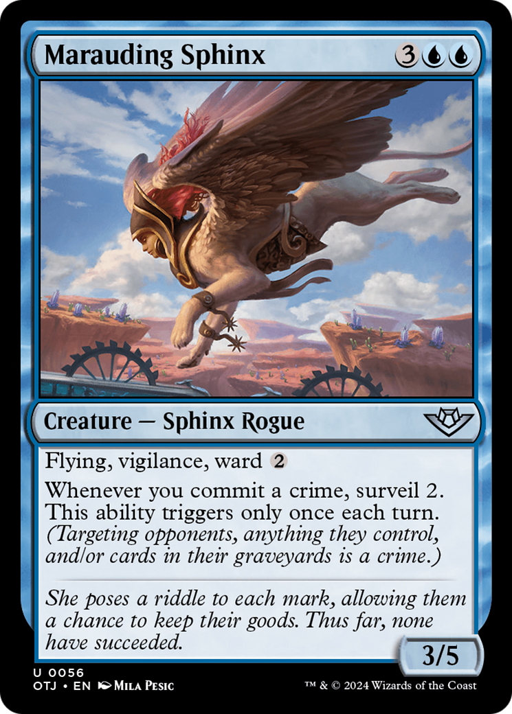 Marauding Sphinx [Outlaws of Thunder Junction] | Grognard Games